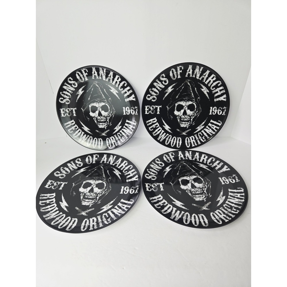 Sons of Anarchy Redwood Original Melamine plate 10" set of 4‎
